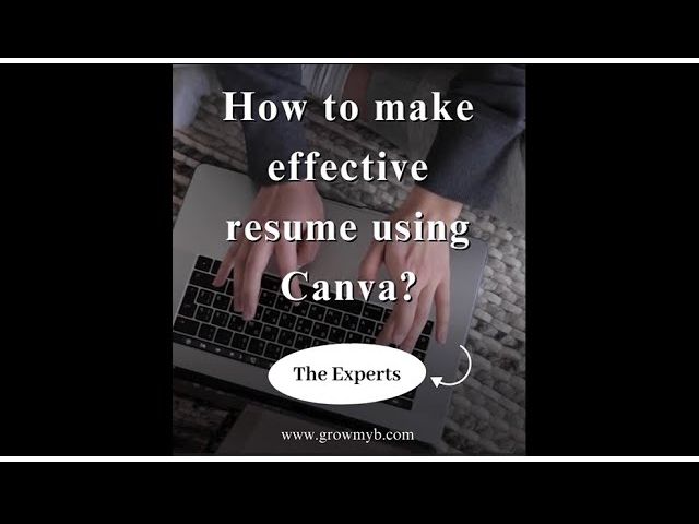 How to Create Modern Resume using Canva